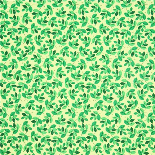 light green wild leaf fabric par Michael Miller from the USA 2
