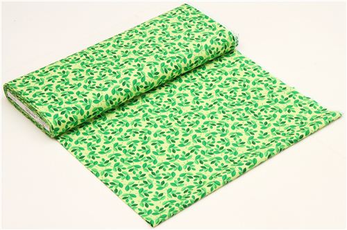 light green wild leaf fabric par Michael Miller from the USA 3