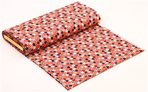 light grey flower fabric by Alexander Henry USA Indochine 4