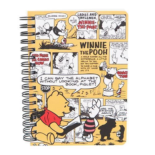 light orange Winnie the Pooh story panel ring binder notebook - modeS4u