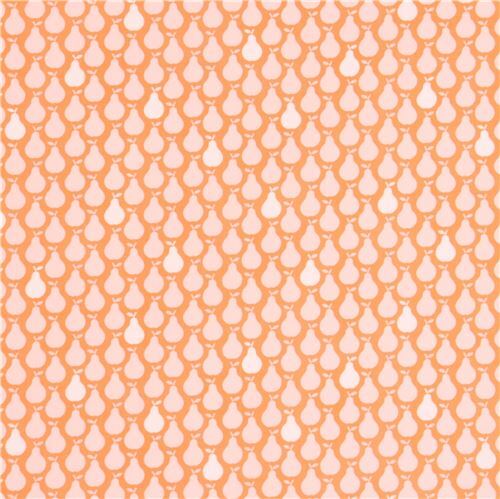 light orange cute pear fruit fabric by Dear Stella USA Fabric by