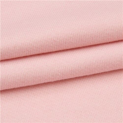 Remnant (14 x 94 cm) - light peach-pink single color knit fabric from Japan 2
