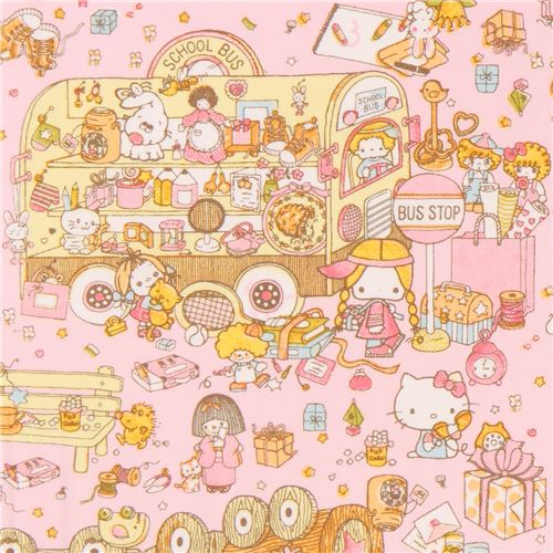 light pink Hello Kitty My Melody toy item oxford fabric by Sanrio - modeS4u