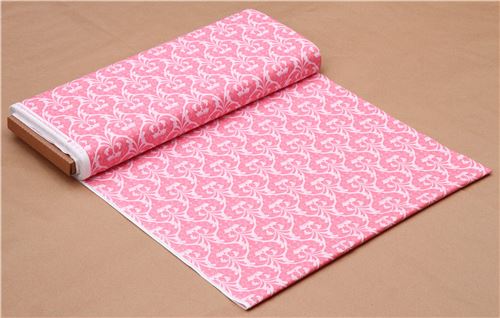 light pink Riley Blake pink ornament damask pattern fabric 3