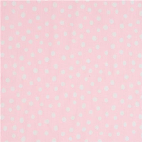 light pink Robert Kaufman small dot fabric Penned Pals 2