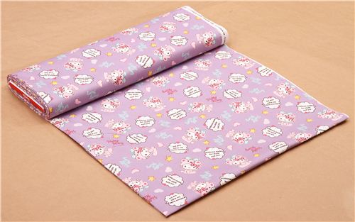 light purple Hello Kitty bear costume oxford fabric 3