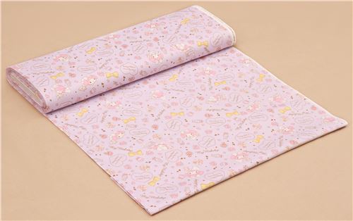 light purple My Melody rabbit heart flower bow oxford fabric 3