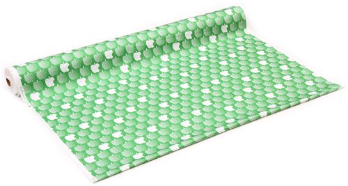 lightweight green apple cotton sateen fabric by Kokka 3