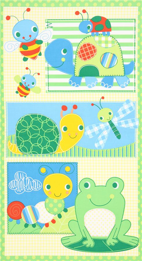 lime green frog panel animal fabric Timeless Treasures 2