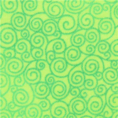Lime Green Swirl Flannel Fabric Timeless Treasures Usa Modes4u