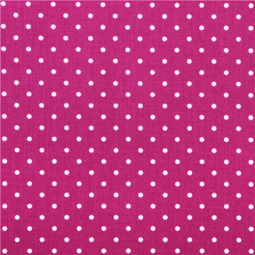 magenta Michael Miller Stecknadel Punkte Stoff Pinhead 3