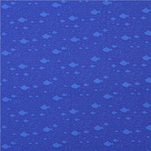 marine blue fish wave stripe sea fabric 'Oceans of Fun' Blank Quilting USA 3