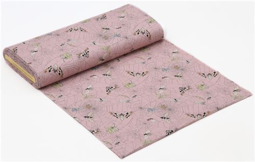 Fat Quarter (50 x 56 cm) - Tela lila malva insecto bicho tela de araña libélula polilla de Alexander 3