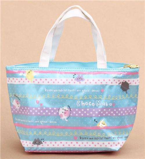 metallic blue cat lunch bag thermal bag from Japan modeS4u