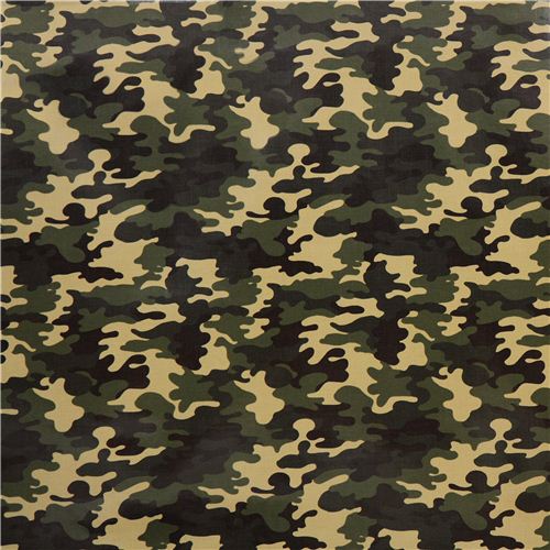military camouflage laminate fabric Robert Kaufman Patriots 3