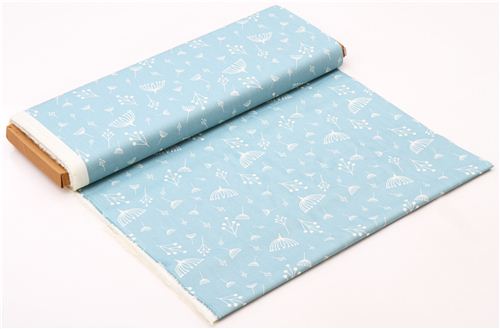 mineral blue flower organic fabric birch USA Twigs 3