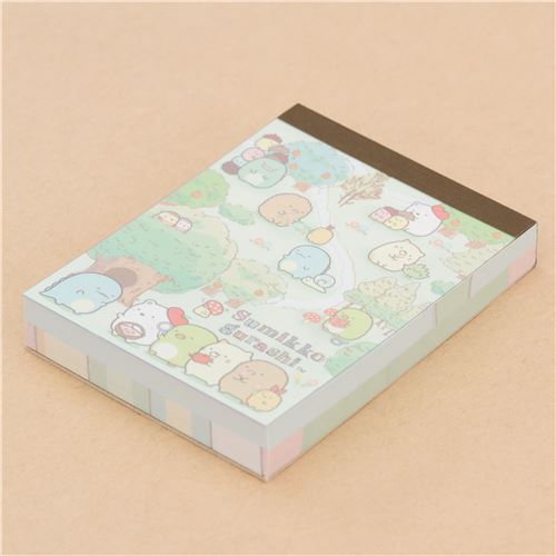mini Japanese memo pad with Sumikkogurashi in the forest modeS4u