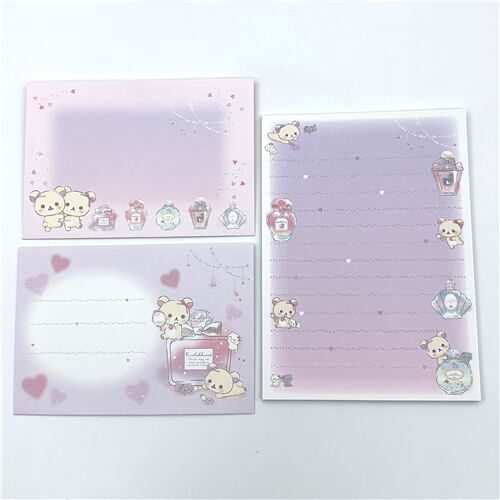 mini Korilakkuma and friends letter and envelope set by San-X 5