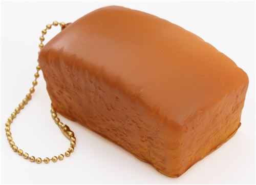 mini brown soft loaf bread loaf squishy chain by Cutie Creative - Food Squishy - Squishies ...