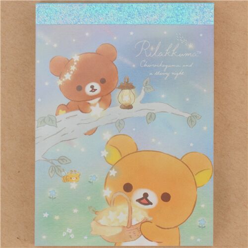 mini memo pad with Kogumachan and Rilakkuma by San-X