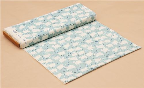 mint green light cream lamb sheep birch organic fabric from the USA 3