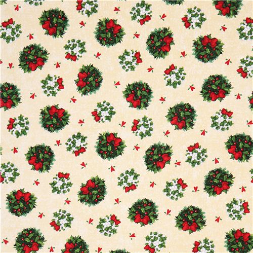 mistletoe Christmas fabric Kissmas Eve Quilting Treasures Fabric by ...