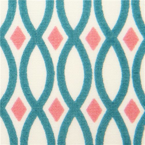 monaluna pattern rivulet diamond organic fabric USA Fabric by Monaluna ...