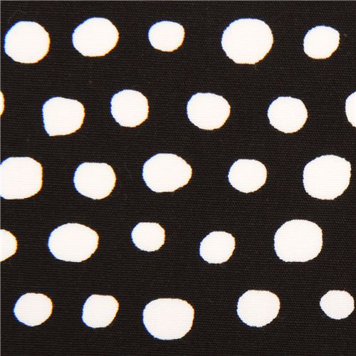 monaluna polka ott black dots organic fabric USA 1