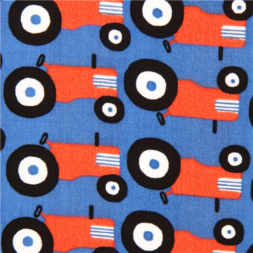 monaluna tractor car farm organic fabric USA 1