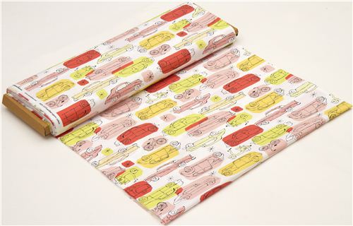 monaluna vintage car organic fabric from the USA red 3