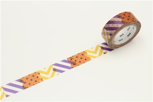 mt Washi Tape colorful deco tape dot stripe Happy Halloween 3