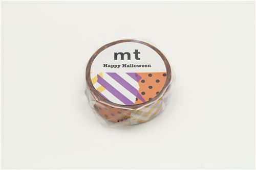 mt Washi Tape colorful deco tape dot stripe Happy Halloween 4