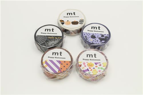 mt Washi Tape colorful deco tape dot stripe Happy Halloween 5