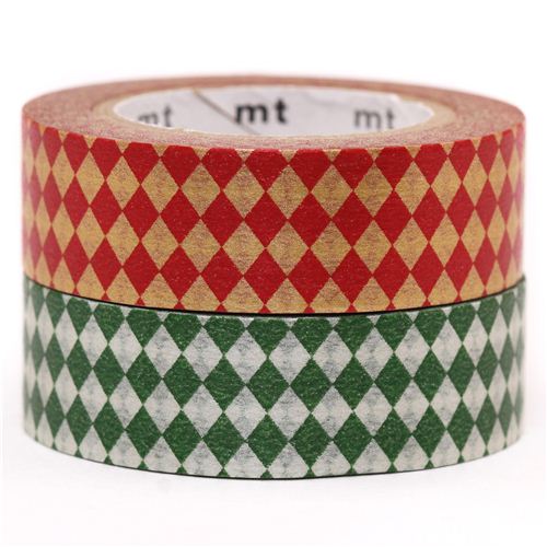 mt Washi Tape deco tape set 2pcs with diamonds Deco Tape Sets