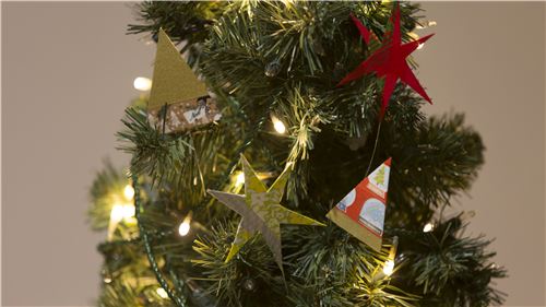 Set cinta adhesiva decorativa washi de Navidad 3 uds. con raya joya �rbol 16