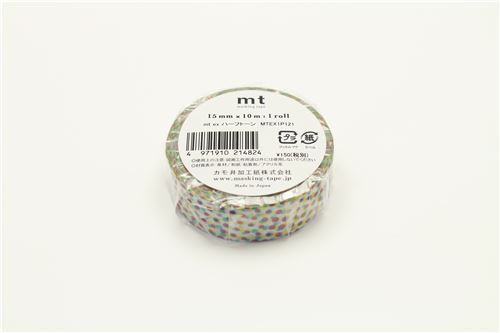 Mt Ex Washi Tape Deco Tape White Colorful Dot Modes4u