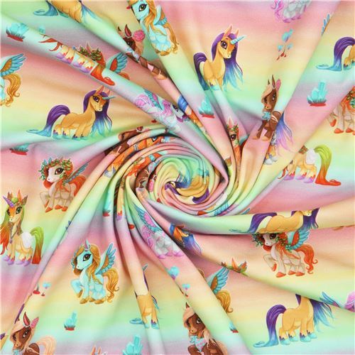 multicolor magic unicorn knit fabric by Stenzo Textiles modeS4u