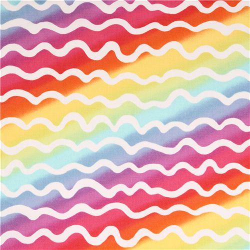 Tissu Oxford multicolore avec des gribouillis par Kokka Tissu