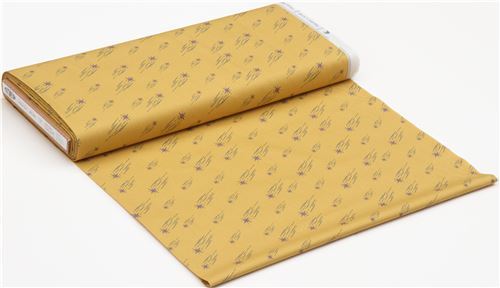 Mustard Yellow Shooting Star Fabric Modes4u