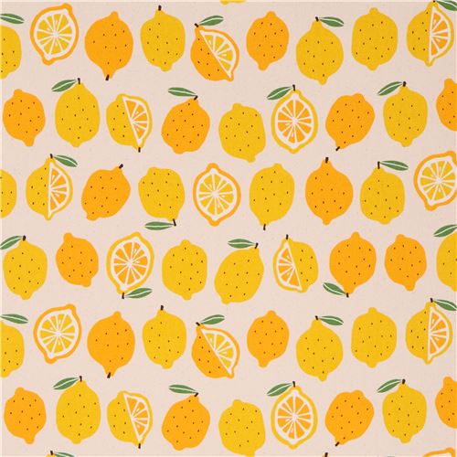 natural color cotton printed oxford fabric yellow orange lemon from ...