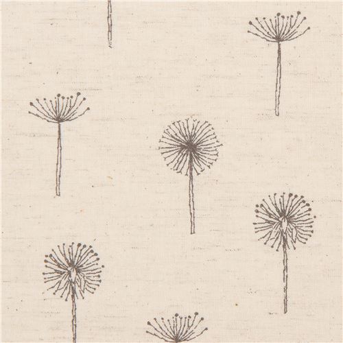 Resto de 42 cm - Tela de color natural con molinillo flor de diente de león