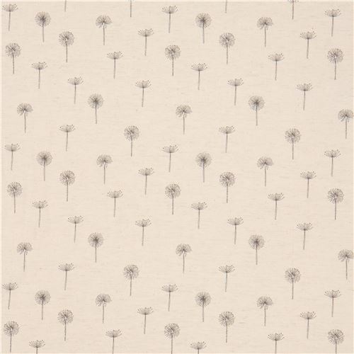 Resto de 42 cm - Tela de color natural con molinillo flor de diente de león 2