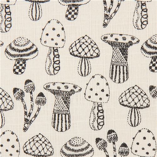natural color structured mushroom dobby fabric from Japan Fabric by