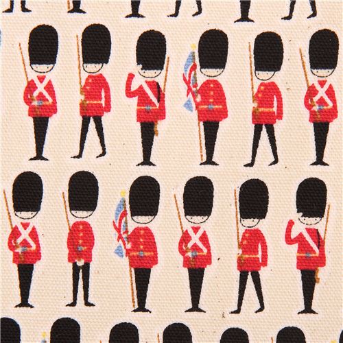 natural-colored travel London guard oxford fabric Kokka 1