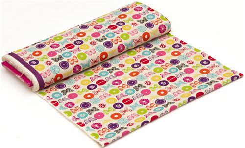 natural-coloured insect echino canvas fabric insect purple 3