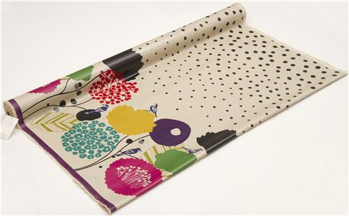 natural-coloured wildflower echino laminate fabric bird 3