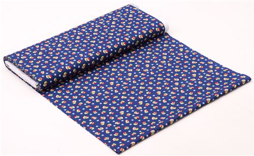 navy blue Christmas owl fabric Timeless Treasures Holiday 3
