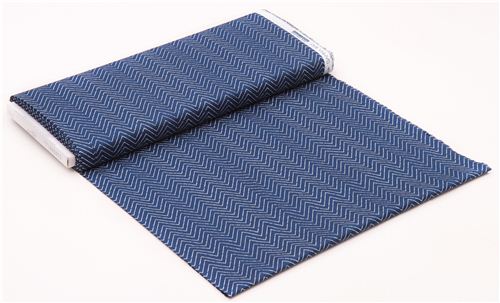 navy blue Gamma Ray Cosmic Convoy Cloud 9 Chevron organic fabric 3