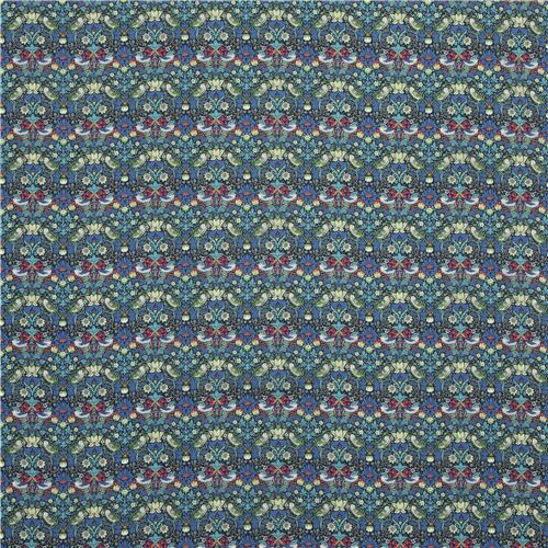 Buy Cotton Navy Blue Colour Leaves Print Fabric 9072CC Online -  SourceItRight