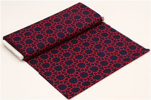 navy blue chain link fabric by Michael Miller 3